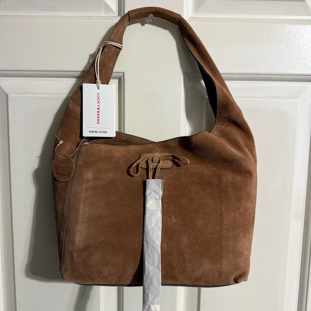 Lucky Brand suede mini hobo bag